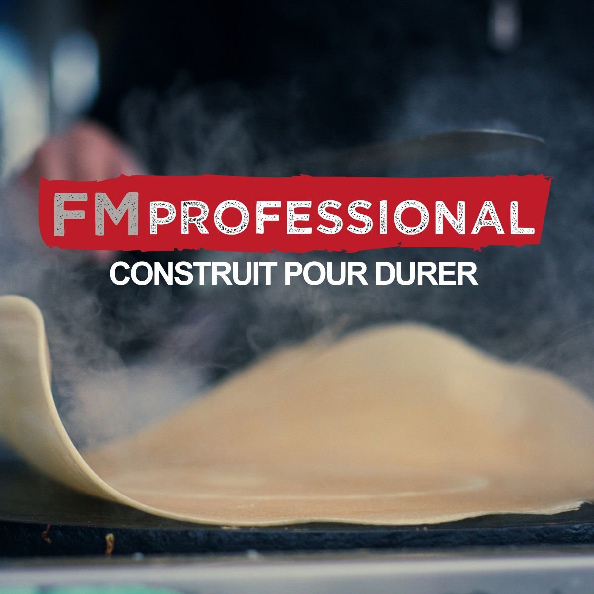 Ensemble de 2 Spatules à crêpes inox PÂTISSERIE gris|noir, FM PROFESSIONAL