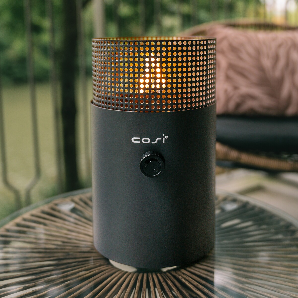 Cosiscoop Dot Anthracite Fire Lantern charcoal, COSI