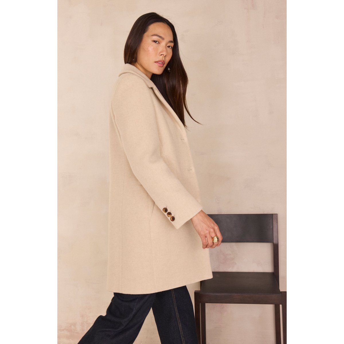 Manteau mi-long ANABELLE BIS naturel, Maison 123