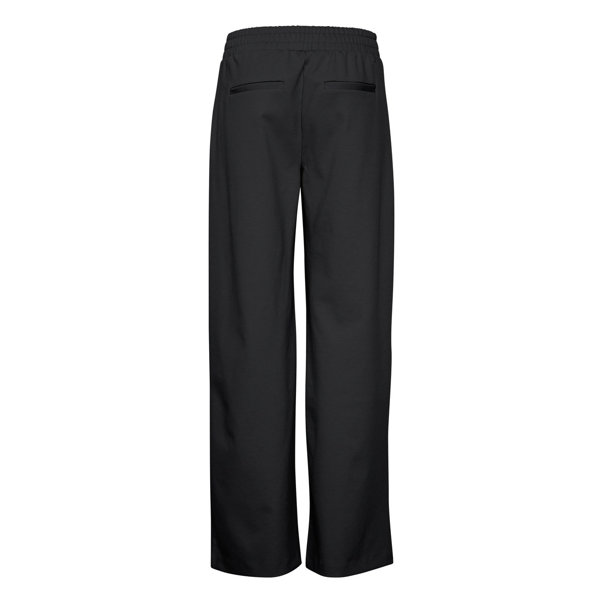Pantalon coupe droite, jambes larges, taille haute noir, B.YOUNG