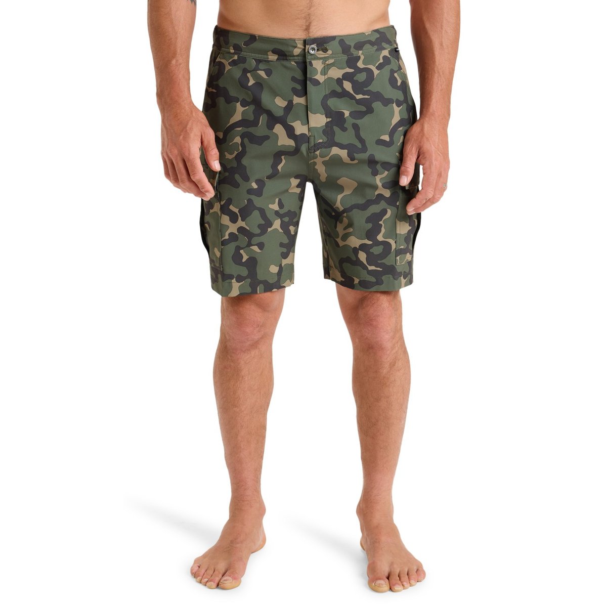 Short hybride HALF 19" beige aloe butancamo, QUIKSILVER