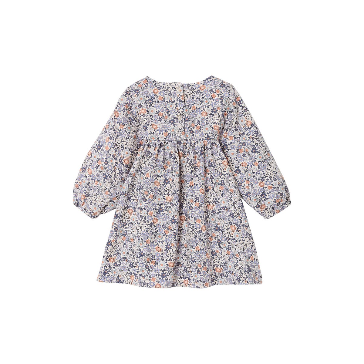 Robe manches longues bleu, VERTBAUDET