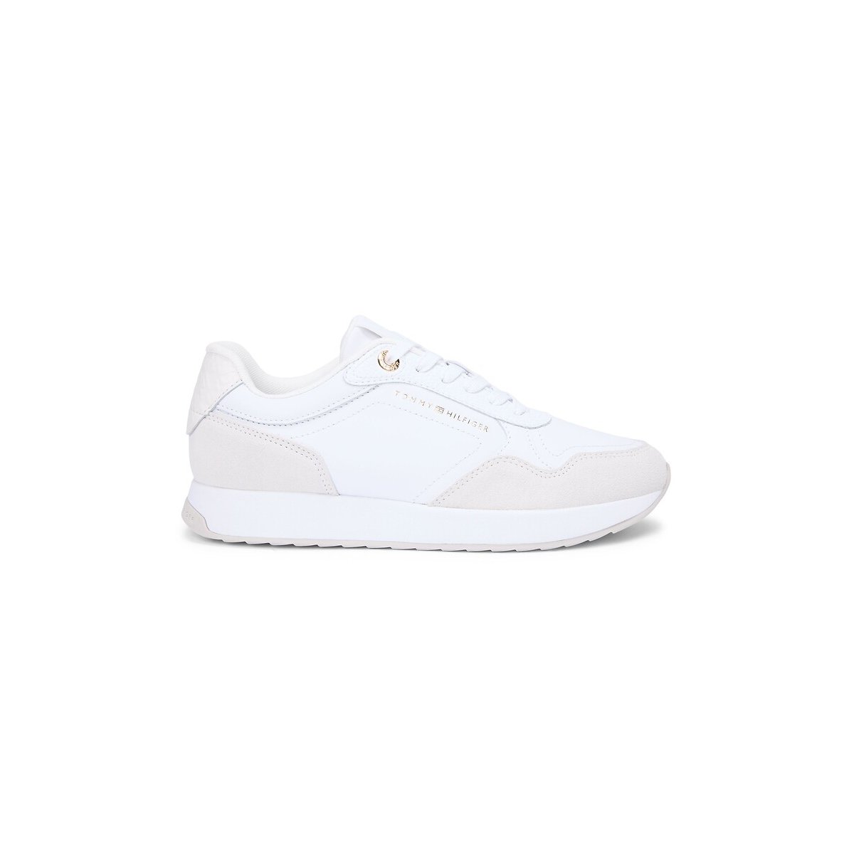 Baskets runner MONOGRAM MIX MATERIAL blanc, TOMMY HILFIGER