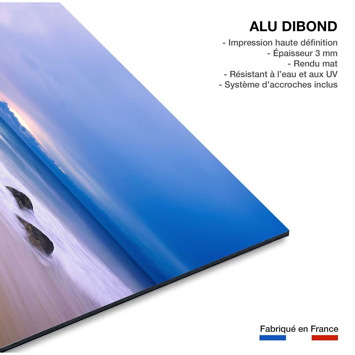 Tableau levée de soleil sur pulau weh tableau alu dibond, HEXOA