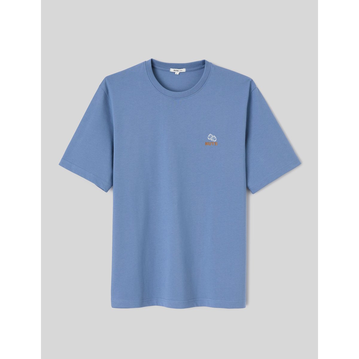 T-shirt imprimé devant / dos bleu, BZB