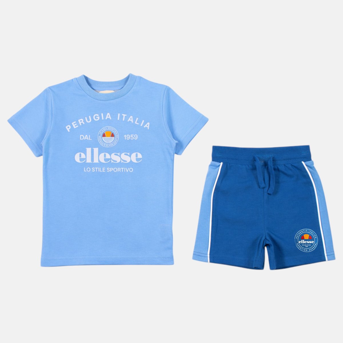 Lot de 2 t-shirts manches courtes et short SUMMER CAMP bleu roi, ELLESSE