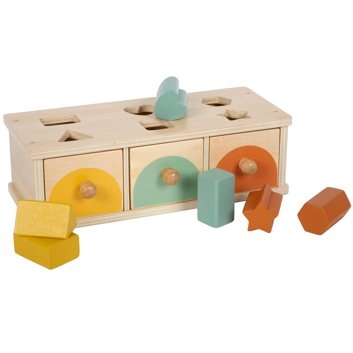 Jeu de tri Montessori beige, SMALL FOOT COMPANY