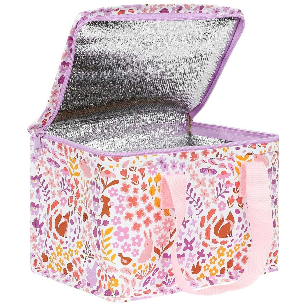 Sac repas isotherme enfant 5,5 L rose fleurs du jardin, A LITTLE LOVELY COMPANY