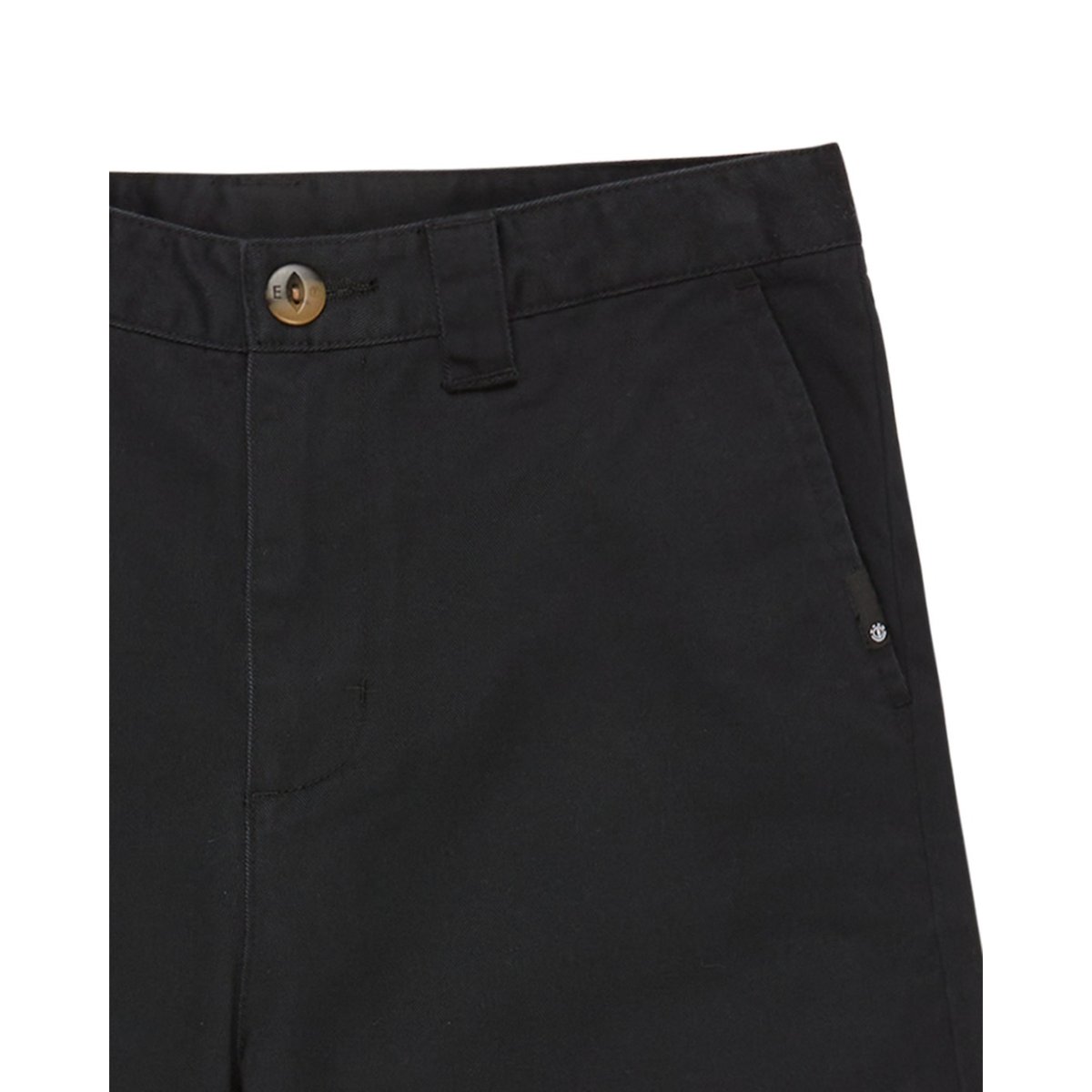 Short chino HOWLAND WORK 18.9" noir flint black, ELEMENT