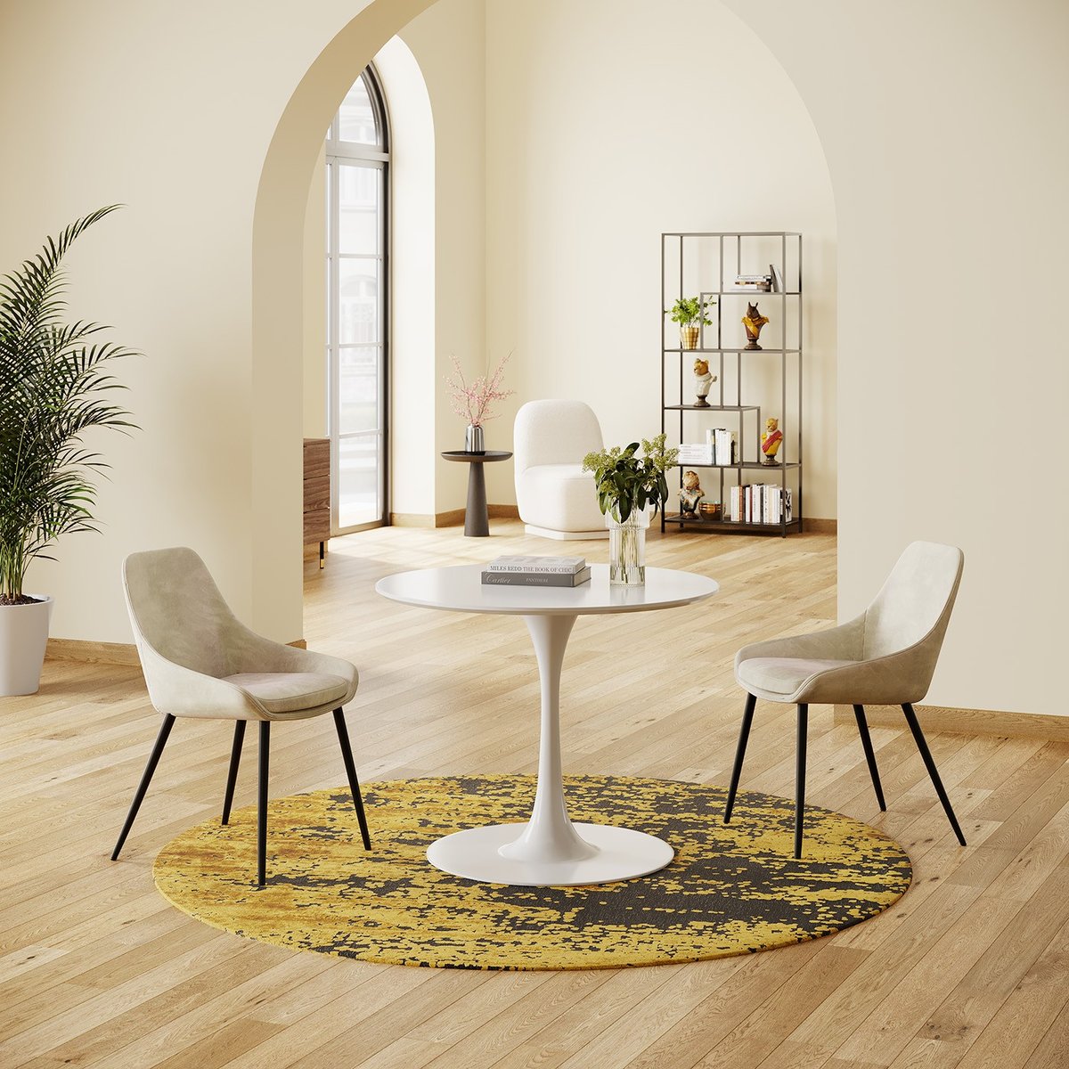 Chaise XL en velours, EAST SIDE beige, KARE DESIGN