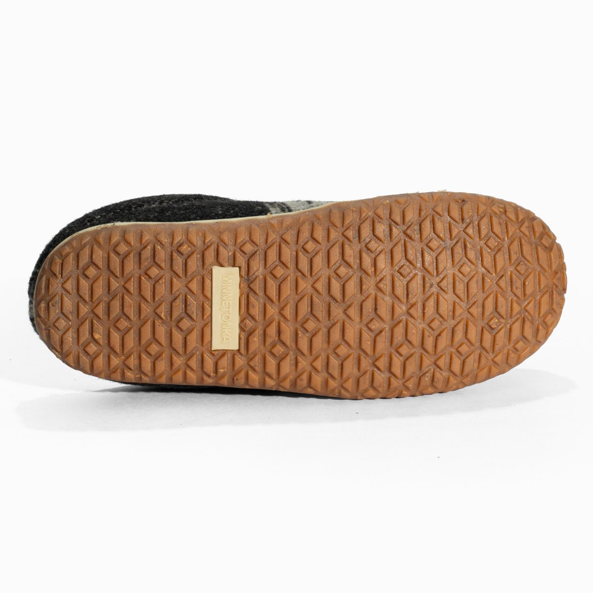Chaussons en cuir Tahoe gris, MINNETONKA
