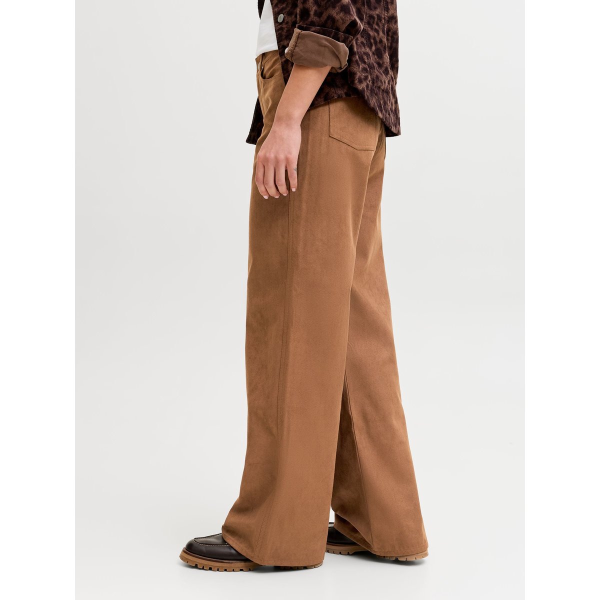 Pantalon À Jambe Large cognac, JJXX