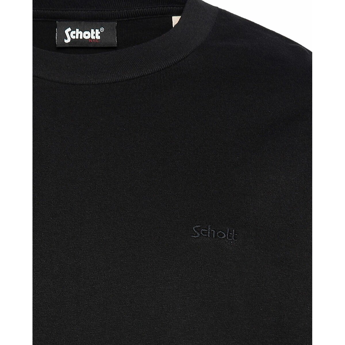Long Sleeve T-Shirt black, SCHOTT