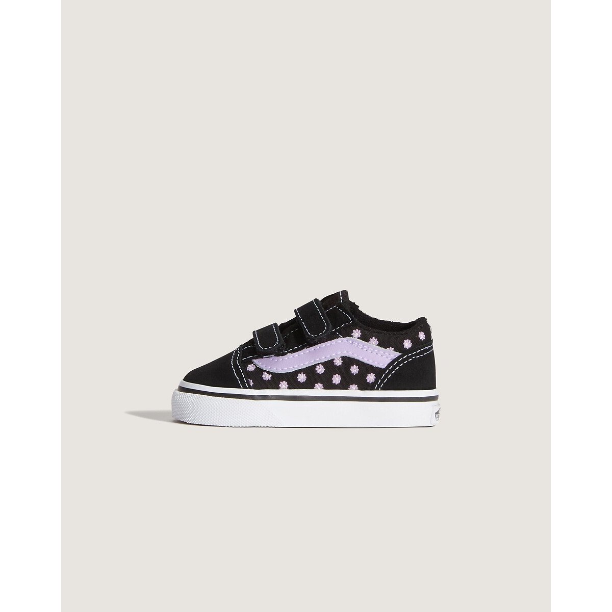 Baskets à scratchs OLD SKOOL V noir imprimé, VANS