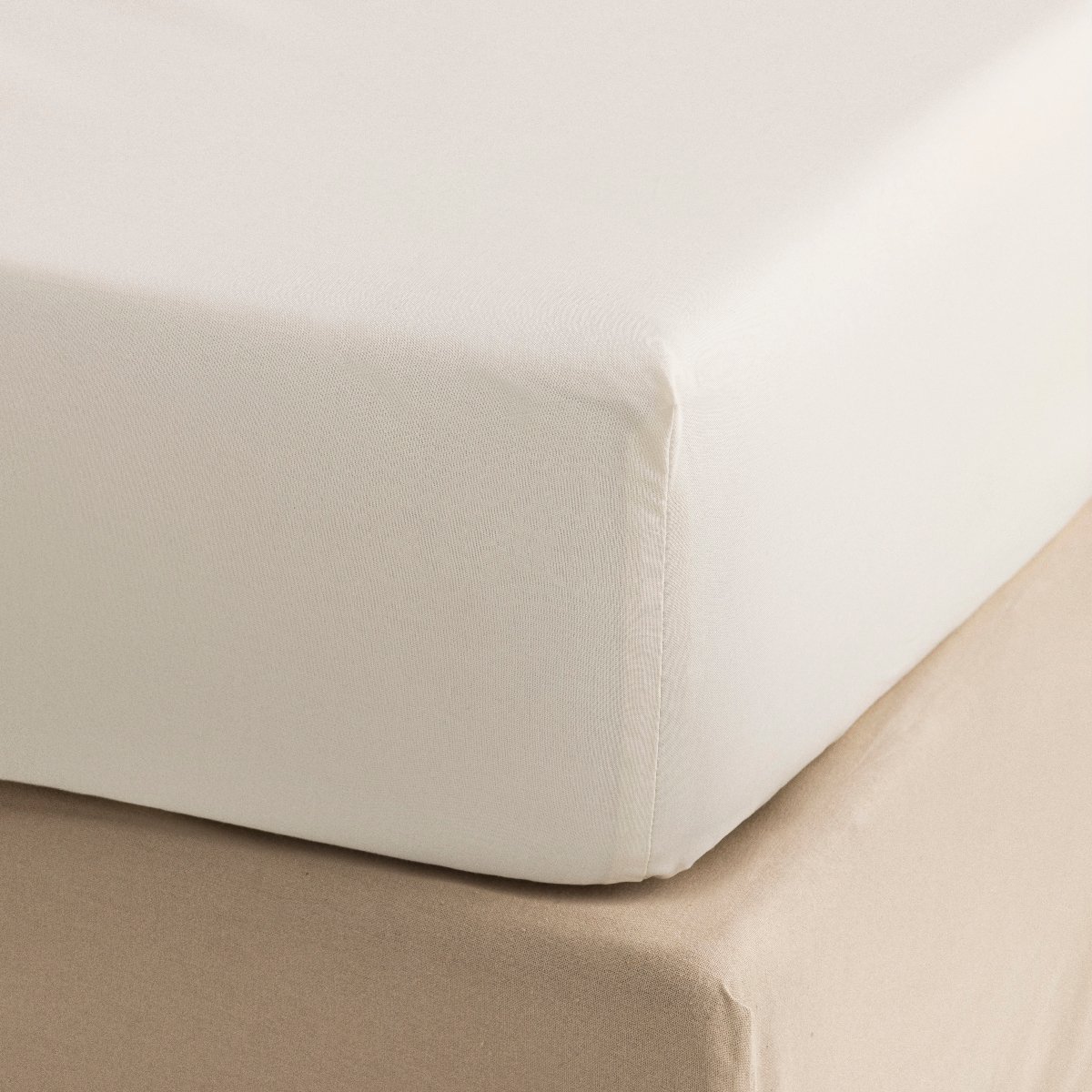 Drap housse en Coton, VICTORIA jasmin, LE JACQUARD FRANCAIS