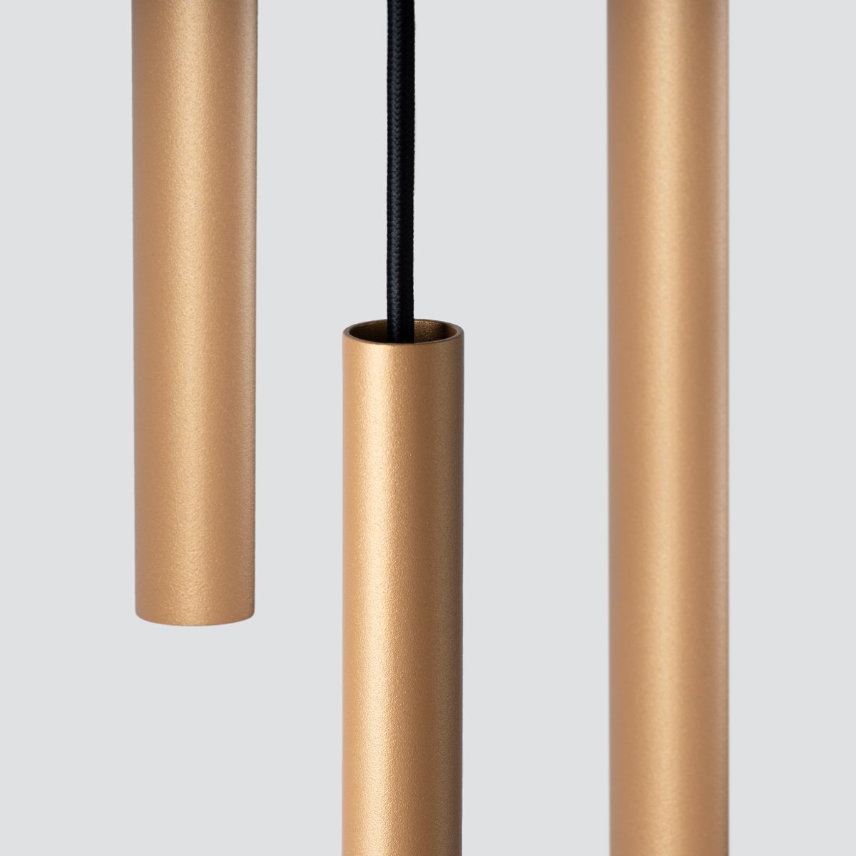 Suspension Acier Doré G9 3 Pastelo jaune, EDEN