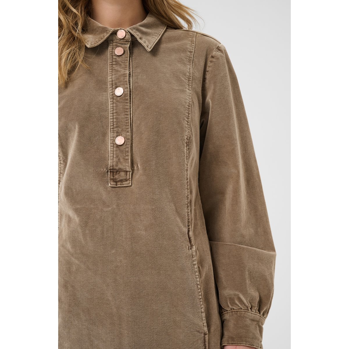 Robe beige brown lentil, CREAM