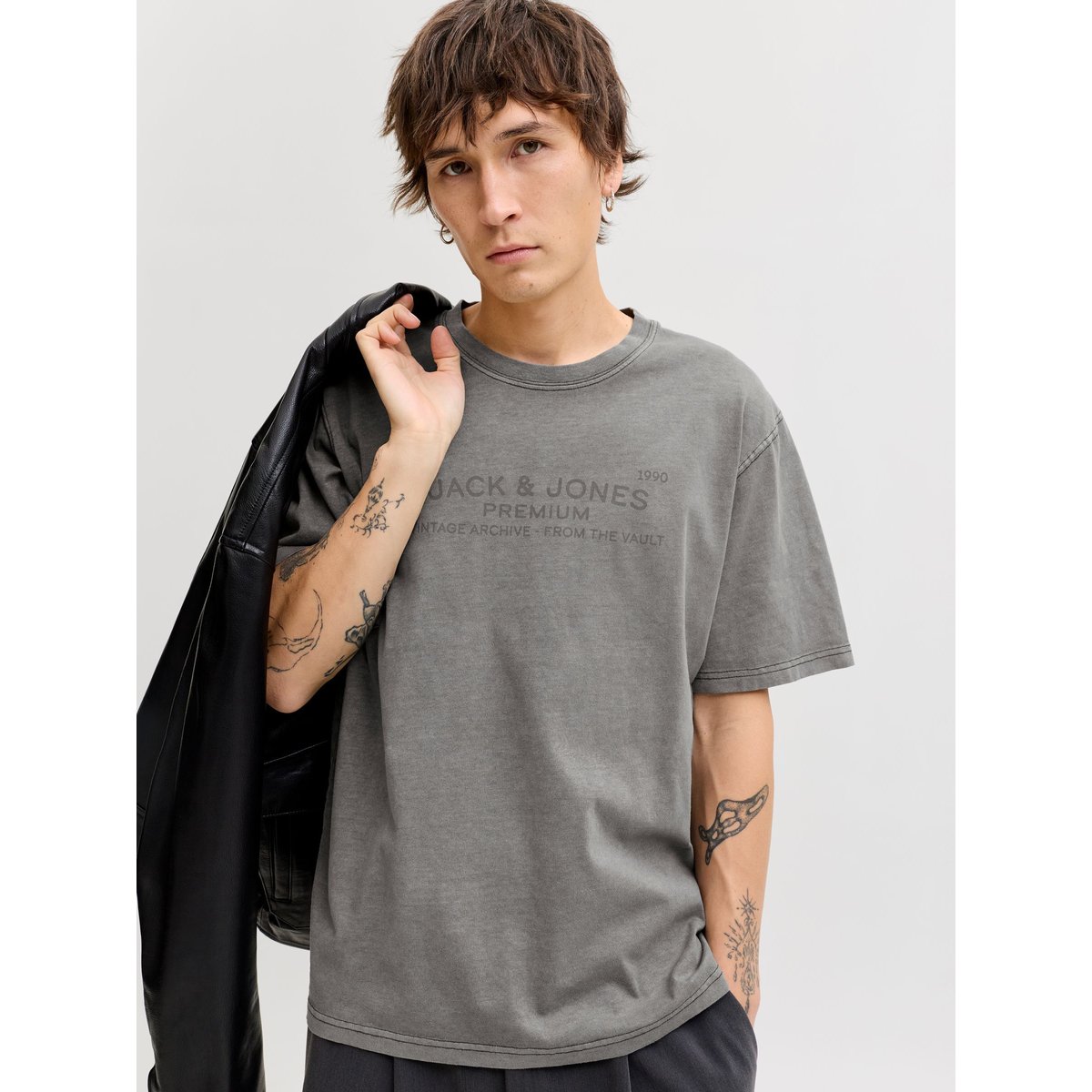 T-Shirt black 1, JACK & JONES