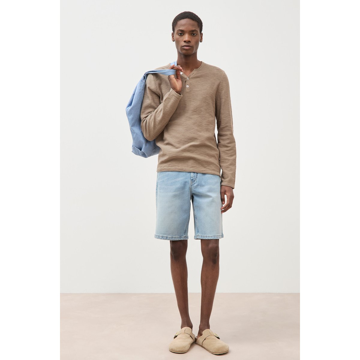 Bermuda en jeans denim bleach, BONOBO