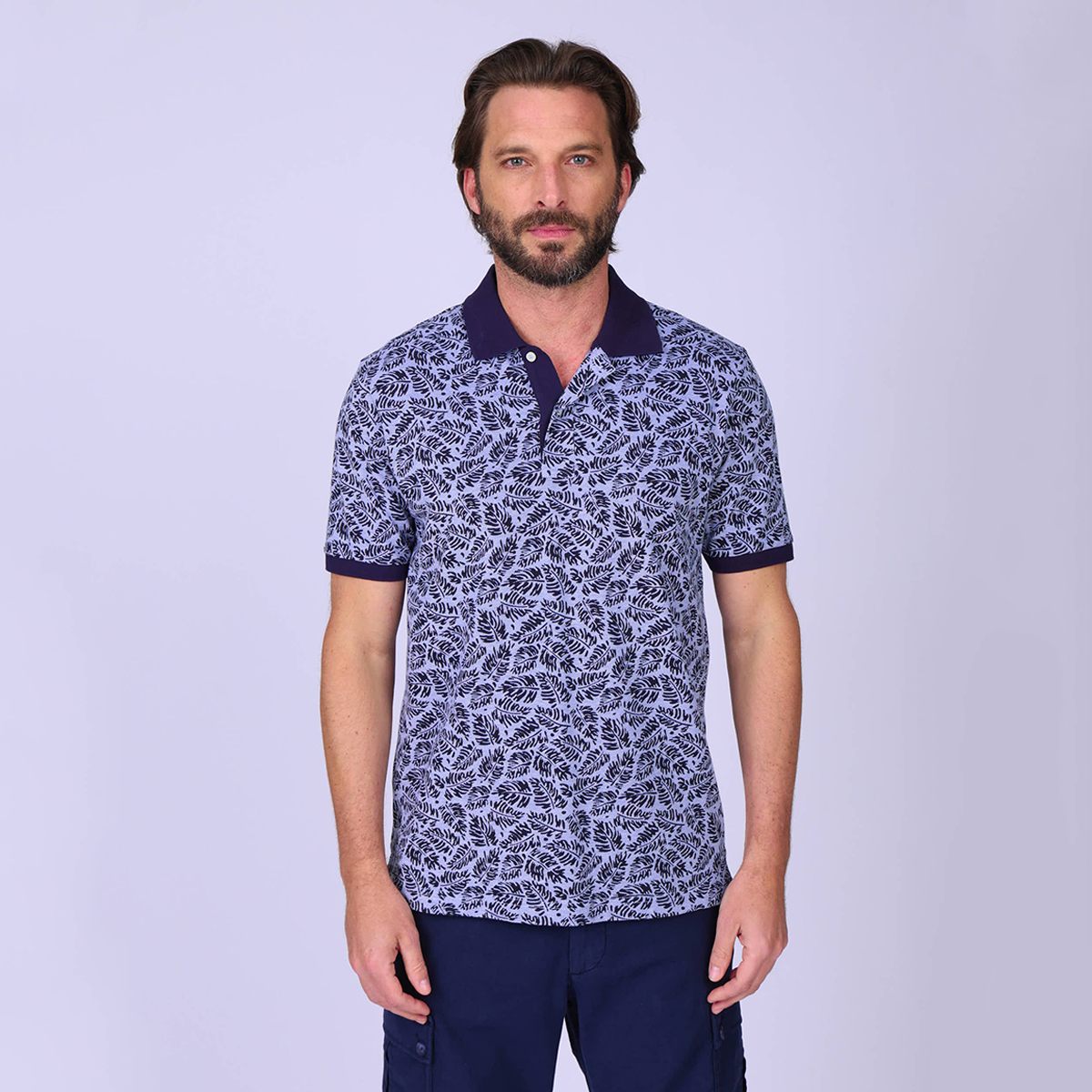 Polo Gustav bleu marine, MISE AU GREEN