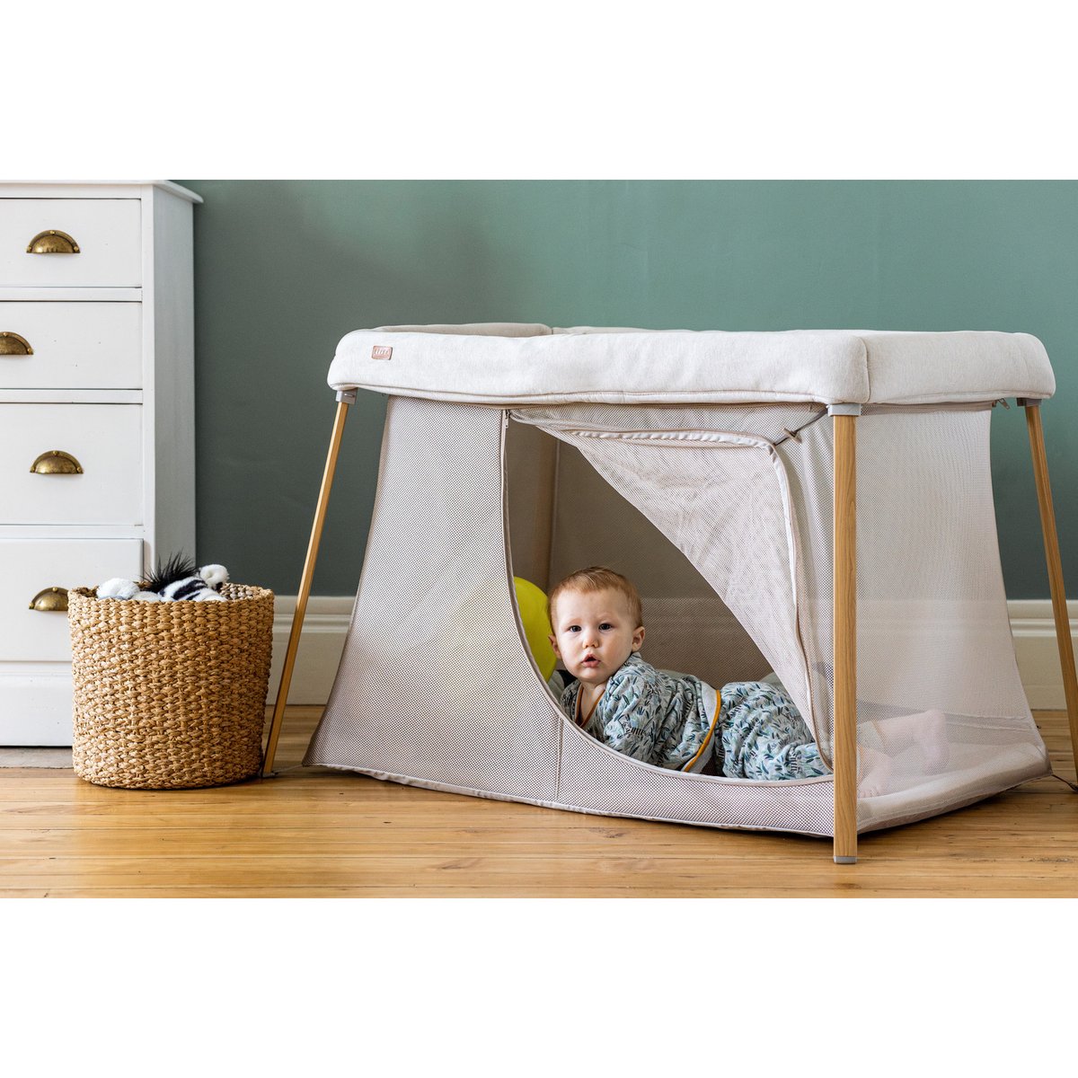 Lit parapluie bébé 3 en 1 easy sleep argile beige, BEABA