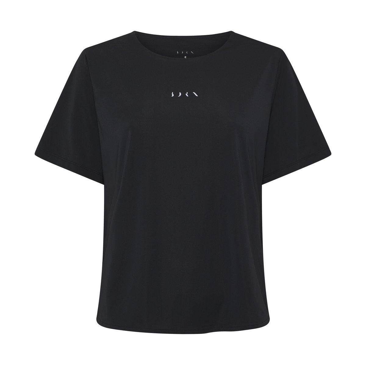 T-shirt de sport femme Bambu Manches courtes noir profond, BORN