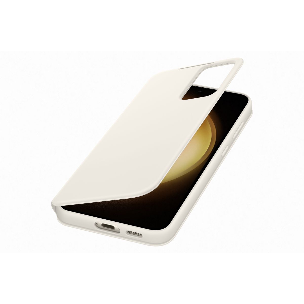 Etui S23+ Smart View porte-carte Creme blanc, SAMSUNG