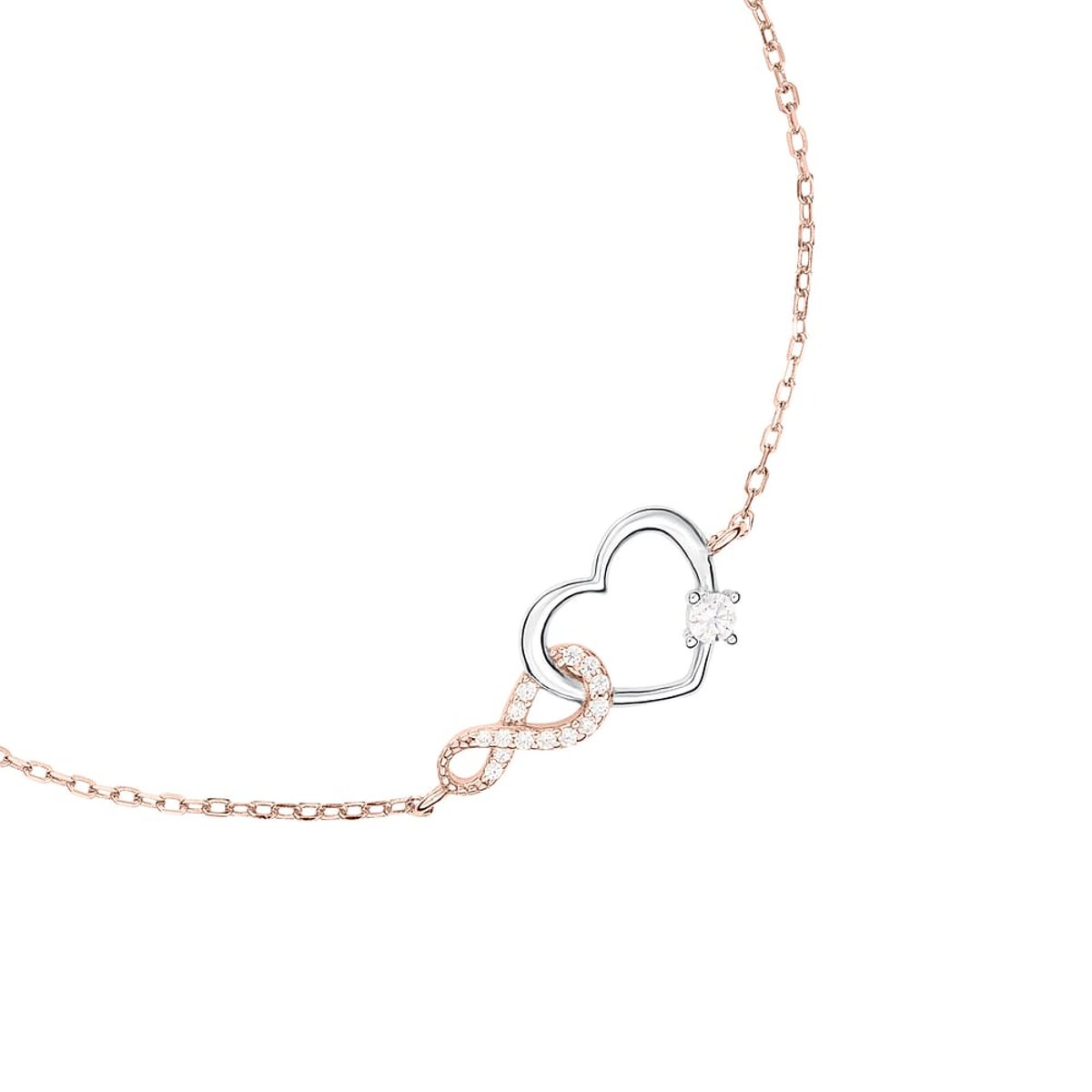 Bracelets en Argent/oxyde de zirconium De Zirconium et Oxyde de zirconium argent, ROSELINE
