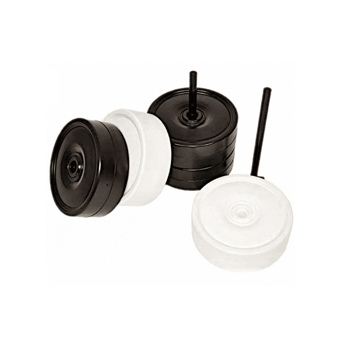 Pions de Dame Géants pour Jeux Extérieurs - Diamètre 25 cm noir, ROLLY TOYS