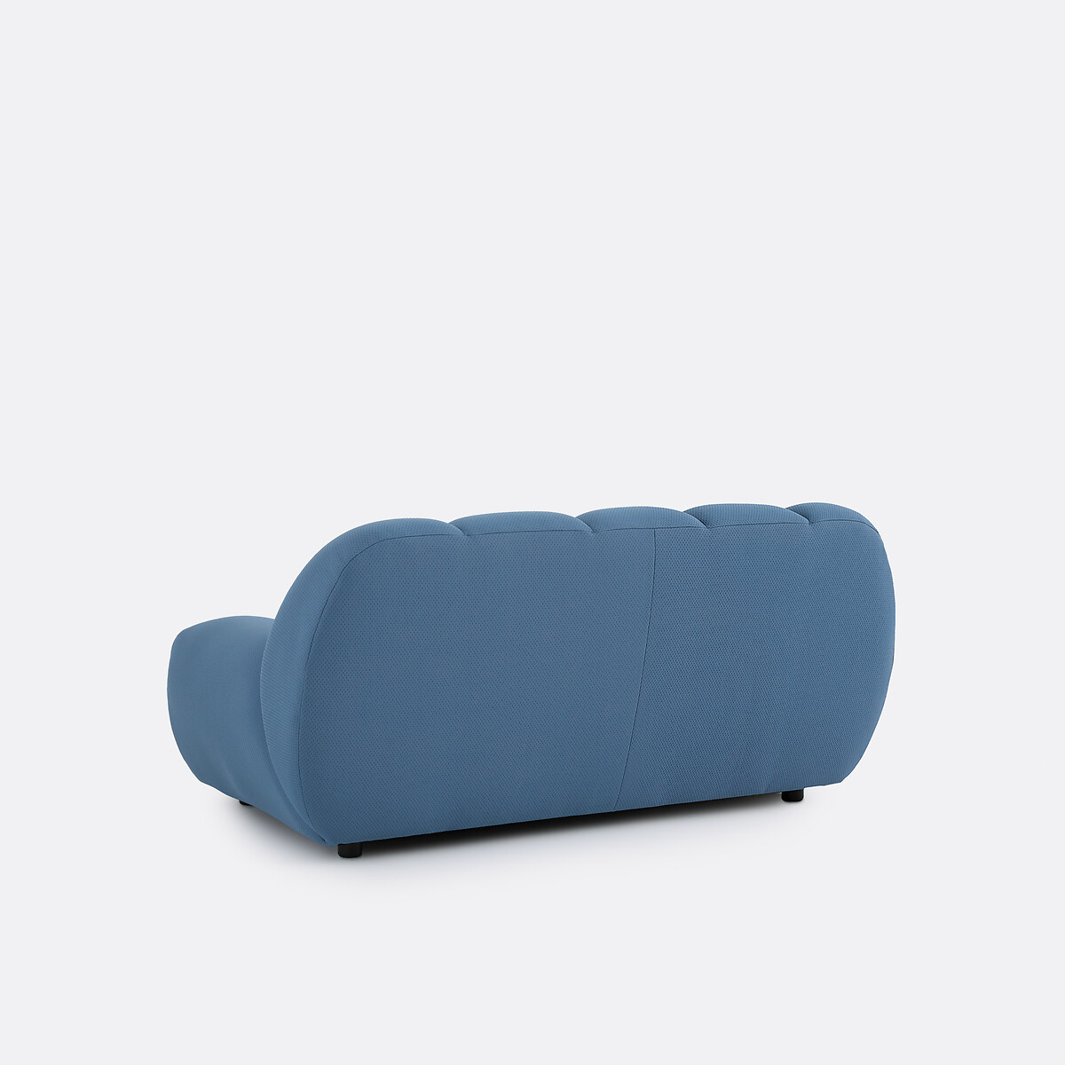 Canapé droit, 2 places, en tissu matelassé, NURIA bleu, LA REDOUTE INTERIEURS