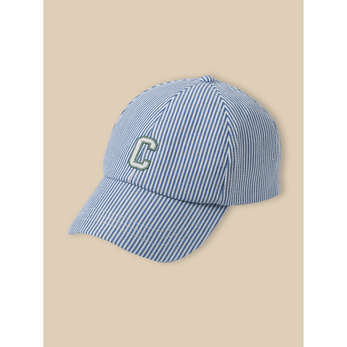 Casquette rayée rayure bleue, CYRILLUS