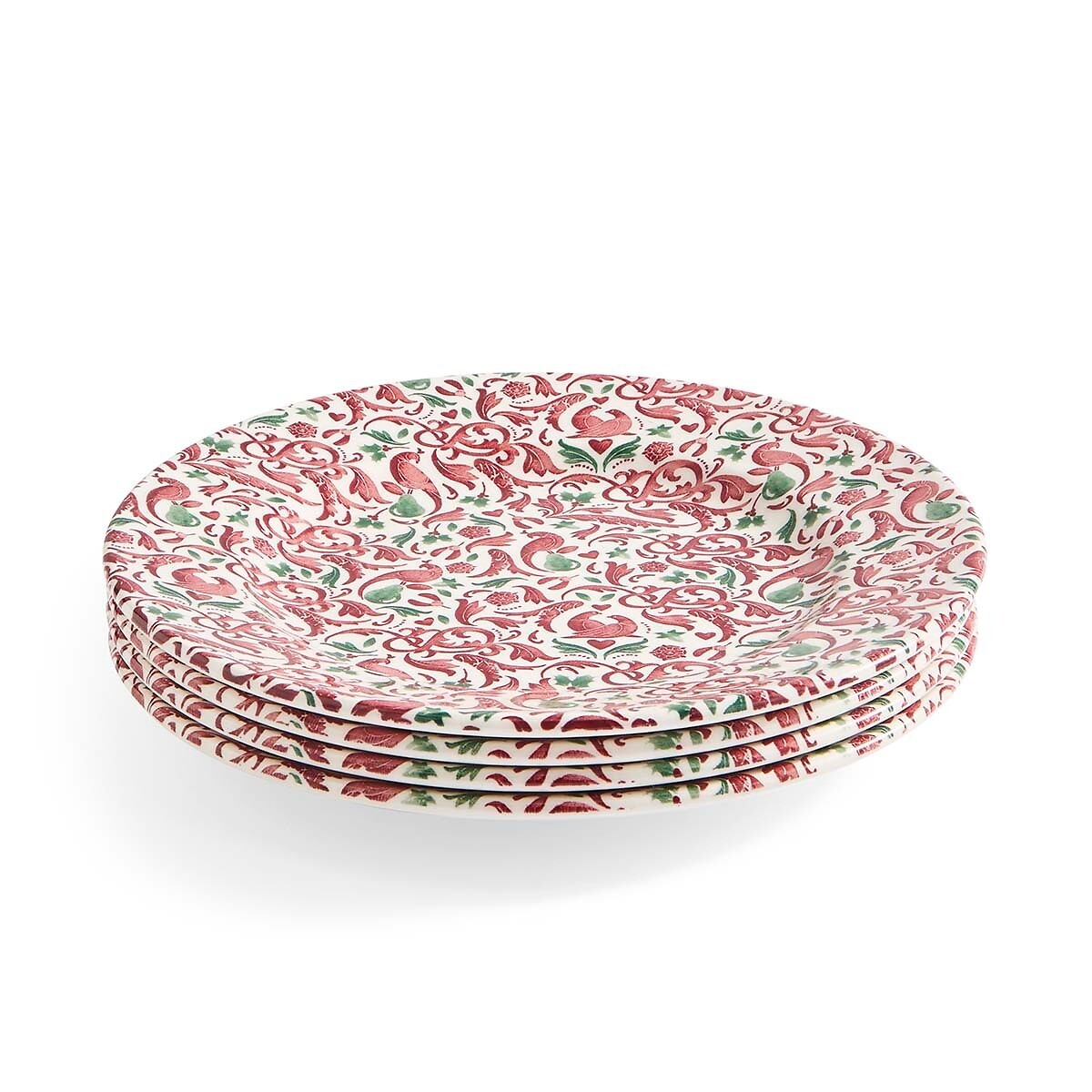 Set of 4 Christmas Tree Yuletide Side Plate multi-coloured, SPODE