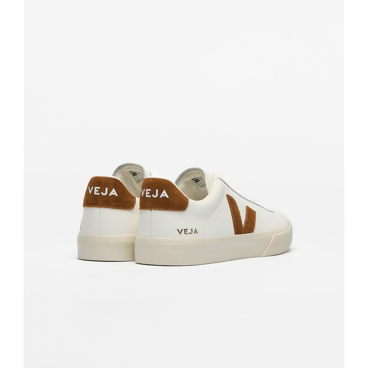 Campo Leather Trainers white/tan, VEJA