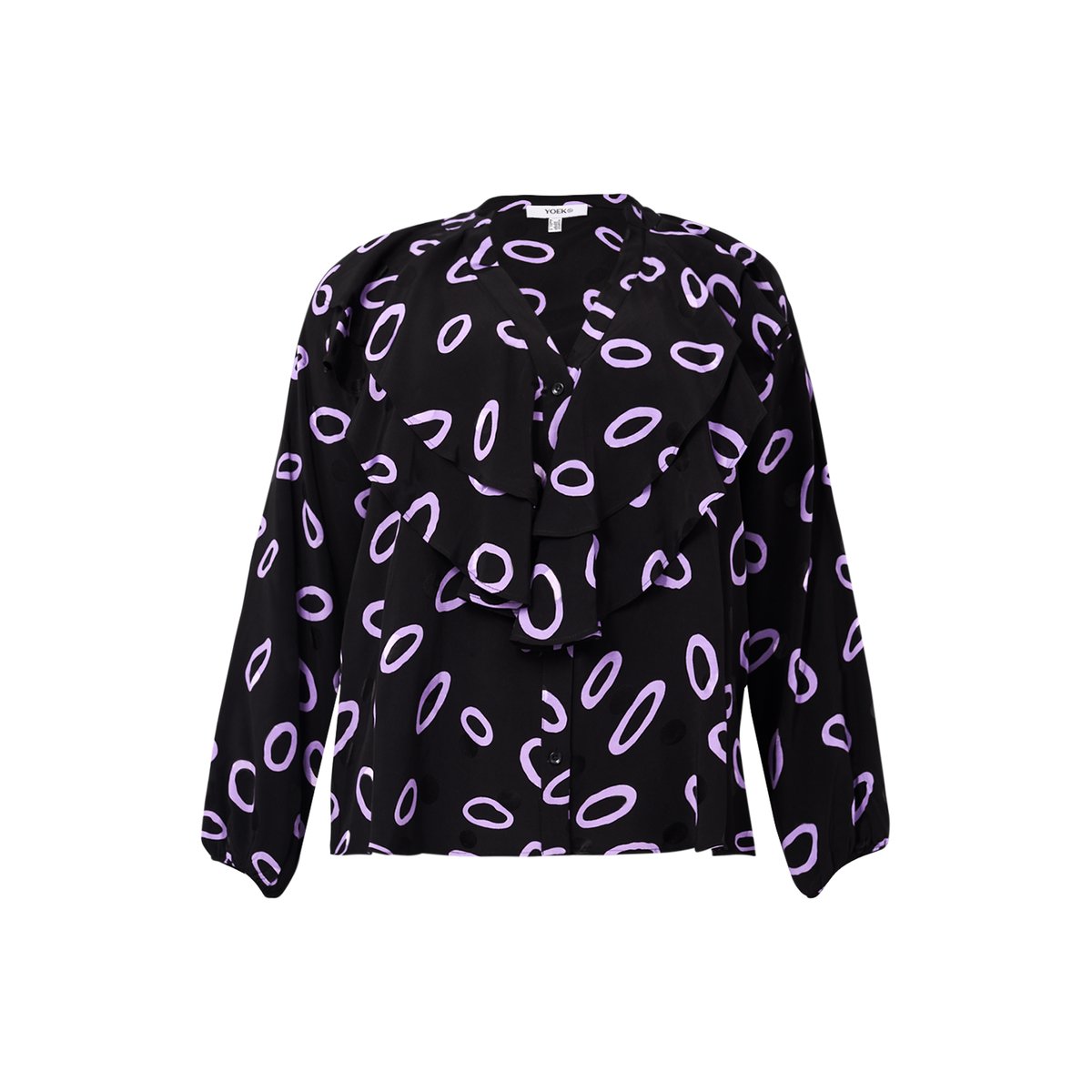Chemise imprimée noir, YOEK