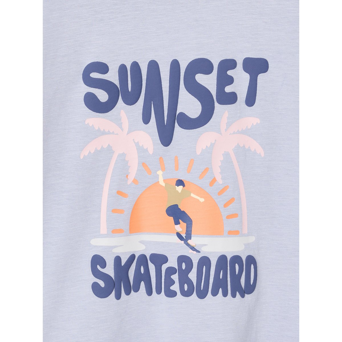 T-shirt manches longues bleu clair, VERTBAUDET