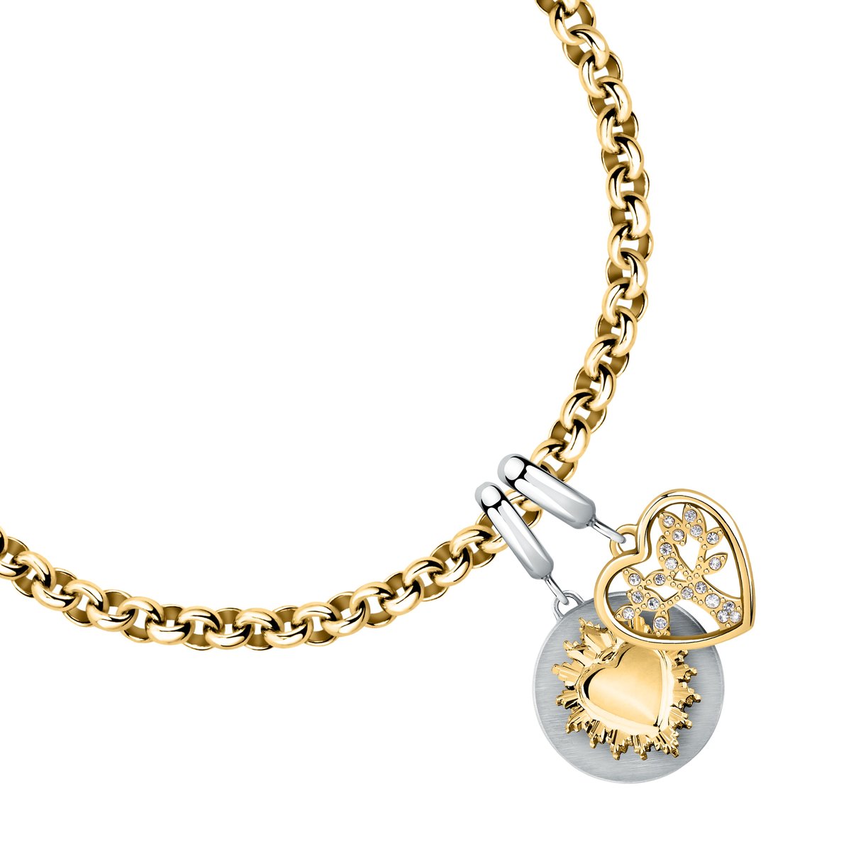 Bracelets en Cristal/crystal/steel et Cristal stainless steel,yellow gold, MORELLATO