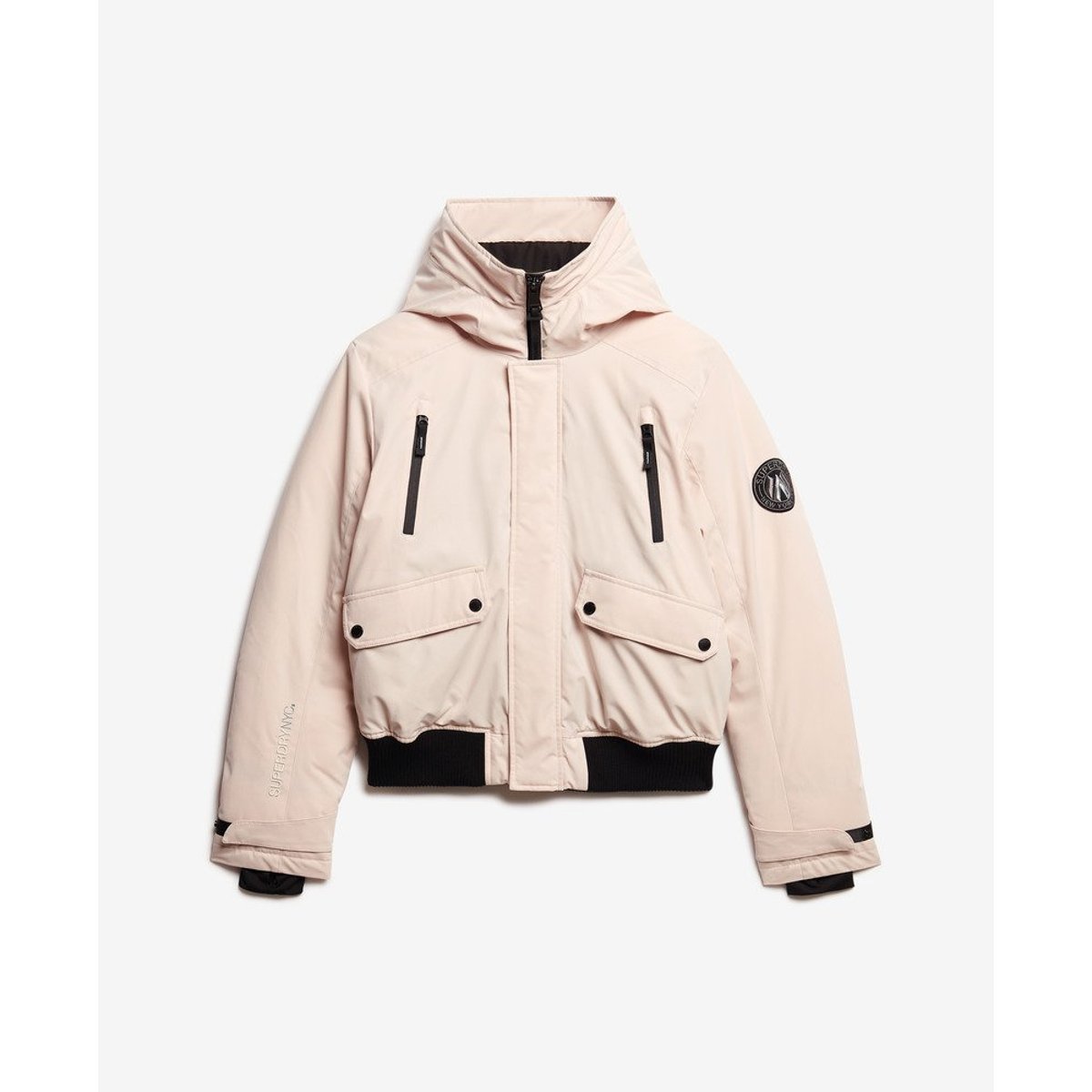 Bomber rembourré City gris cassé, SUPERDRY