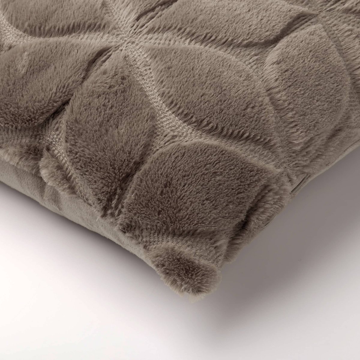 Housse de coussin Quinn taupe, DUTCH DECOR