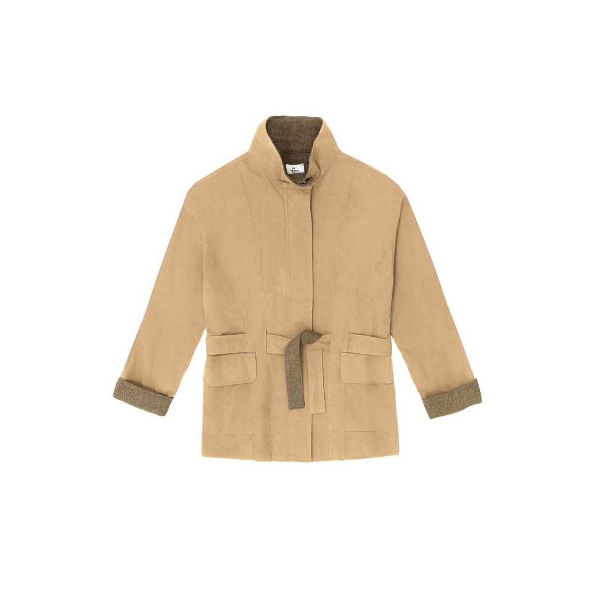 Parka col montant uni NAO 15-camel, LA PETITE ETOILE