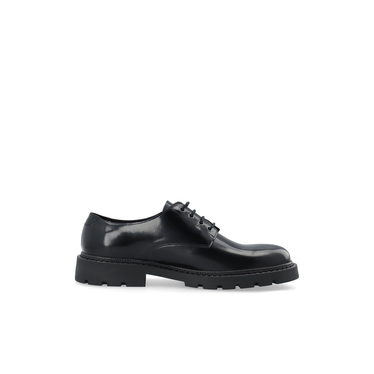 Derbies En Cuir black1, BIANCO