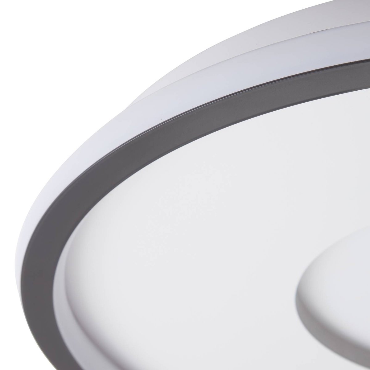 Plafonnier LED, Edenia blanc, noir, LINDBY