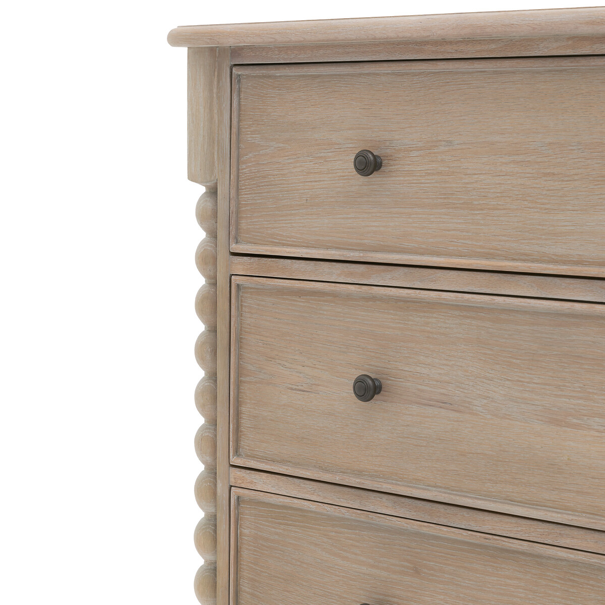 Ames Oak 3 Drawer Chest with Pompom Legs oak, ÉDITÉ