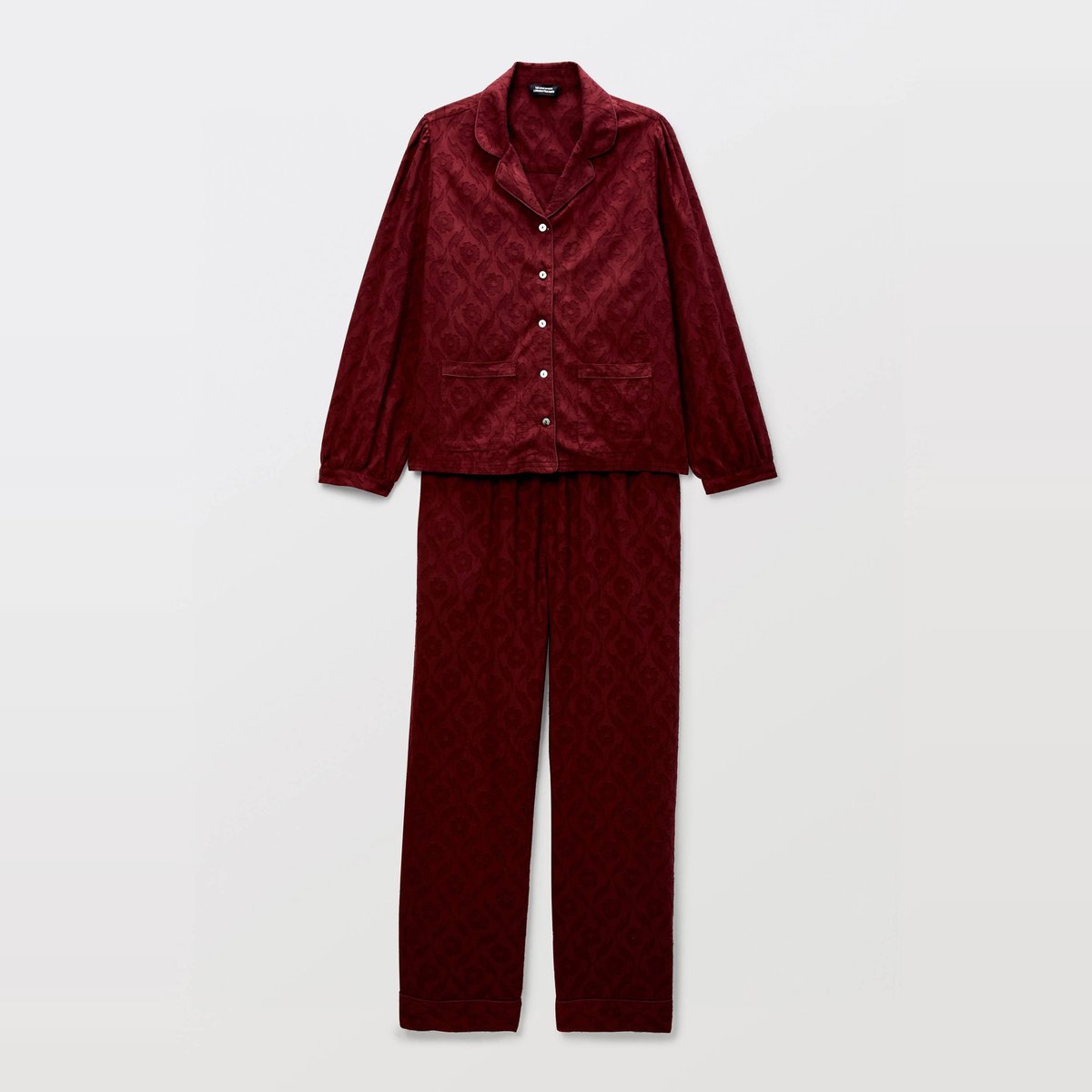 Pyjama en dévoré de coton bio GOTS porto, MONOPRIX