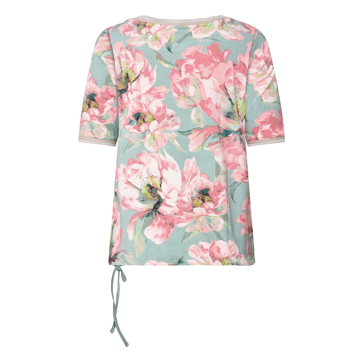 Haut casual à cordon coulissant sous tunnel mint/rosé, BETTY BARCLAY