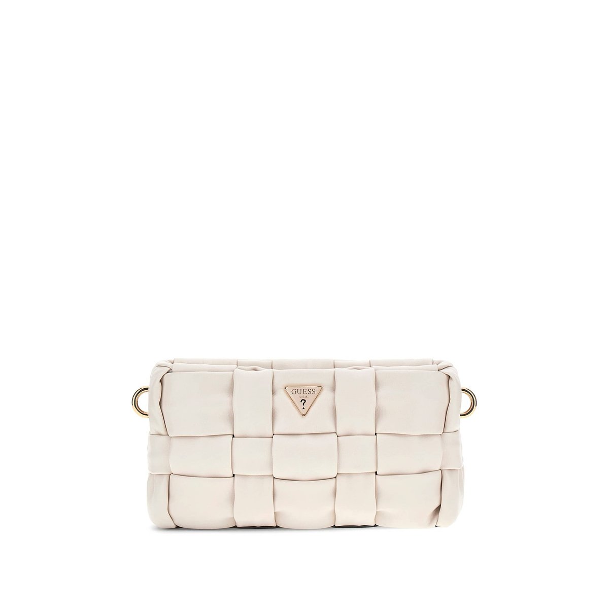 Mini Sac À Bandoulière Marion Tressé crème, GUESS