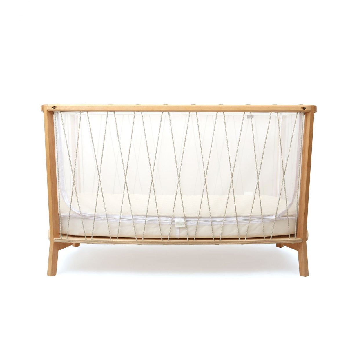Pack lit bébé Kimi + matelas + alèse + drap vert, CHARLIE CRANE