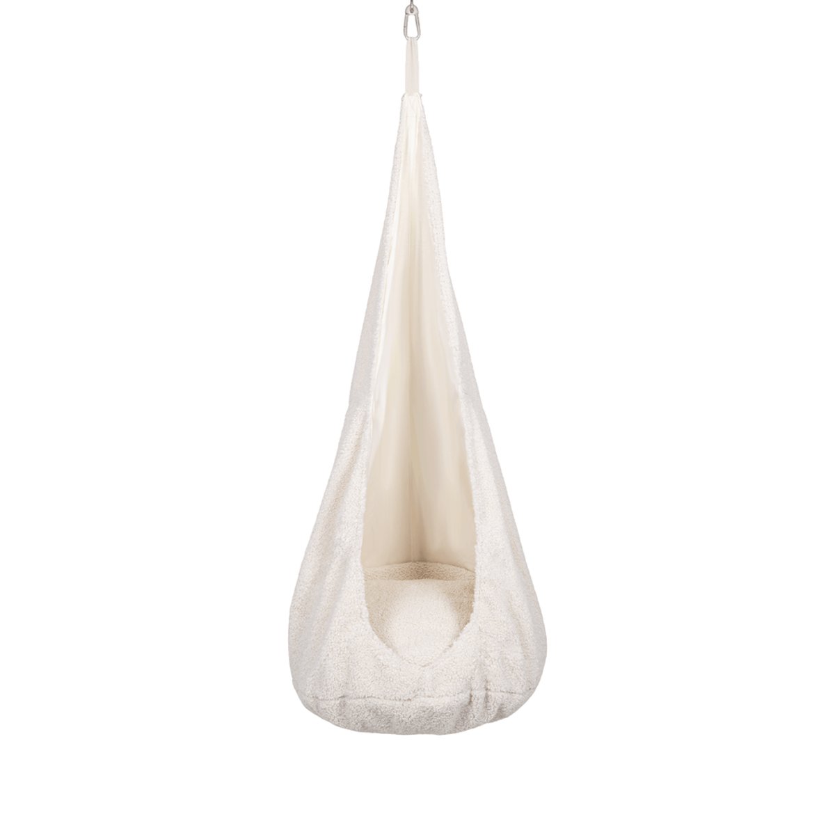 Balançoire cocon peluche BEARLY crème, MEOW BABY