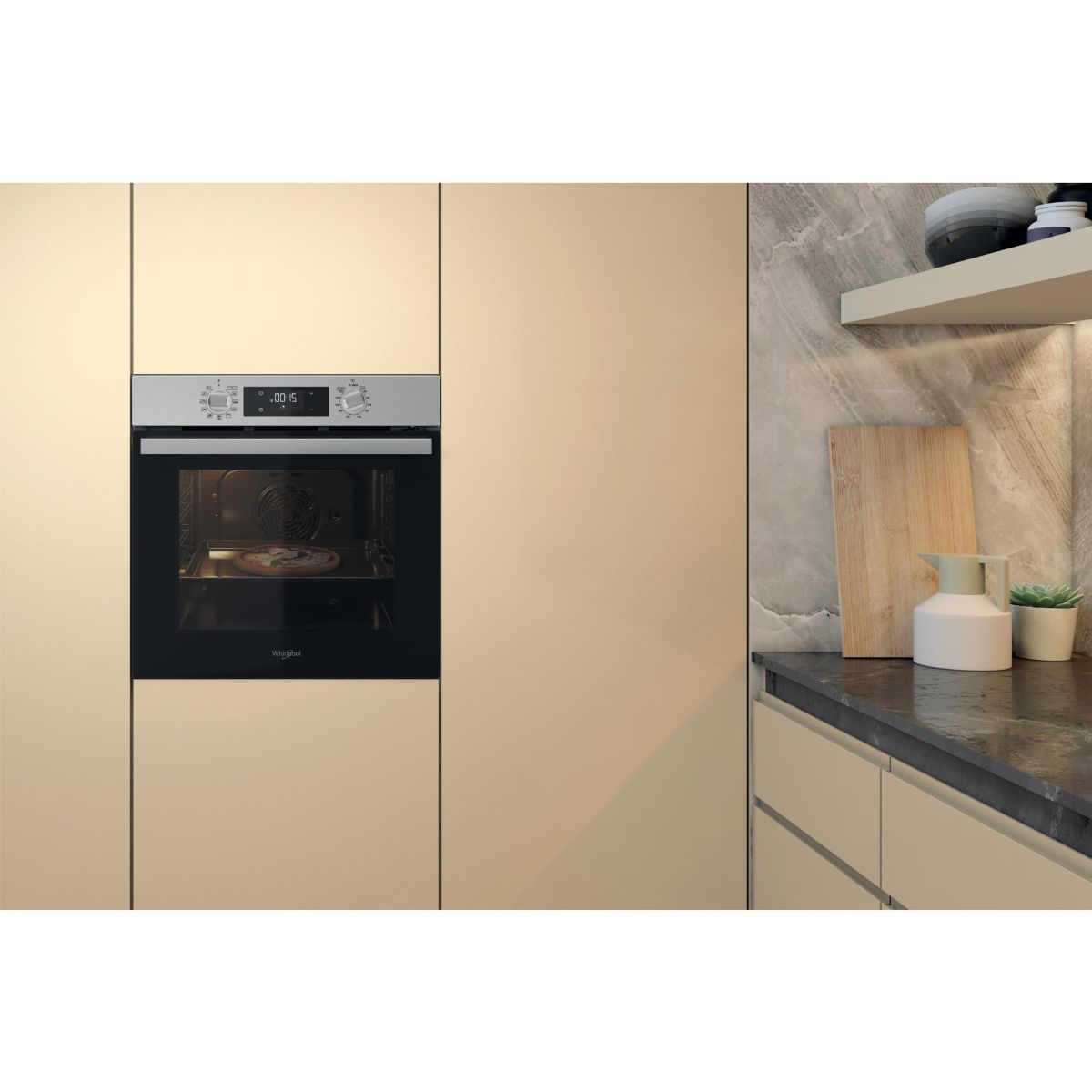 Four encastrable OMR58RR1X - Pyrolyse, Ajout Vapeur Gentle Steam, Inox Anti-traces couleur unique, WHIRLPOOL