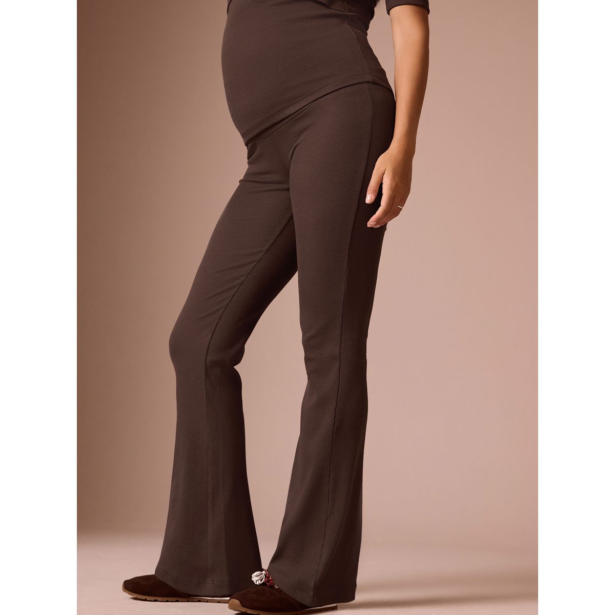 Legging évasé maternité marron chocolat, NEXT