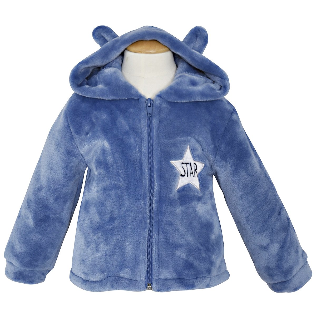 Robe de chambre bleue courte bleu, SUCRE D'ORGE